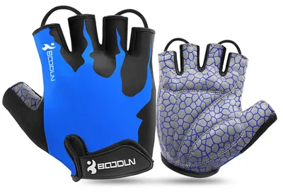 Imagen del producto de Guantes para bicicleta para hombre, con dedos cortos, talla M, transpirables, ideales para bicicleta de montaña