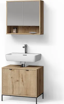 Immagine prodotto di Set di mobili da bagno Livinity ATERNO Quercia vichinga 2 parti, Model 53089