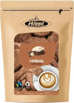 Produktbild von Hoppe Kekse Doppelschokolade Fairtrade (900gr)