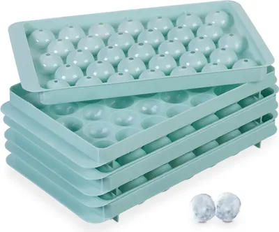 Produktbild von relaxdays Okrúhla forma na kocky ľad sada 3 ks