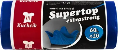 Produktbild von Müllsäcke verschnürt super stark blau 60L 20 Stk. Kuchcik