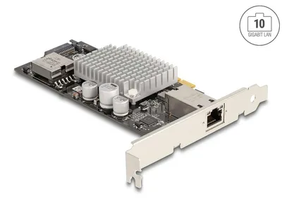 Productafbeelding van DELOCK GE10P-PCIE4XG301, Interne netwerkkaart, Kabel, PCI Express, Ethernet, 100 Mbit/s