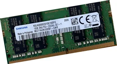 Produktbild von Samsung 16 Gb RAM paměti 3200MHz DDR4 Notebook 260Pin PC4 Memory SO Dimm