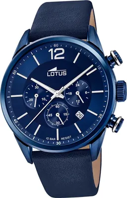 Produktbild von LOTUS Leder Herren Uhr 18681/1 Armbanduhr blau Analog Sport Khrono D2UL18681/1