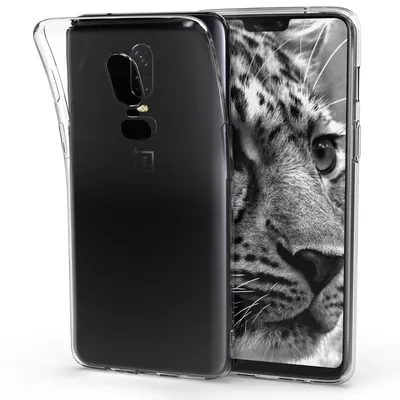 Produktbild von kwmobile Hülle kompatibel mit OnePlus 6 - Silikon Handyhülle transparent - Handy Case in Transparent