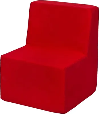 Produktbild von Pouf Sessel Stuhl für Kinderzimmer rot