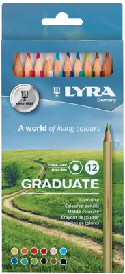 Zdjęcie produktu dla Kredki LYRA Graduate, 12 sztuk w kartonowym etui