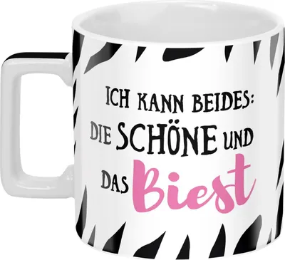 Produktbild von Sheepworld 46530 Wortheld-Tasse "Die Schöne und das Biest"