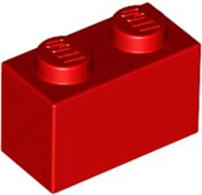 Immagine prodotto di 1 pezzo LEGO, parte c. 3004 in rosso (Red)