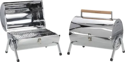 Produktbild von Grill Edelstahl Holzkohlegrill Klappgrill tragbar und aufklappbar