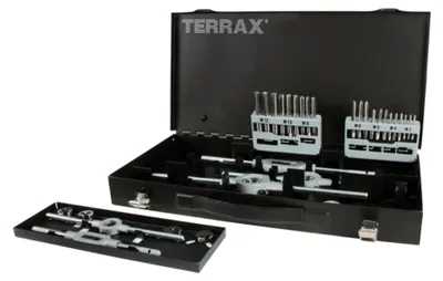 Produktbild von Terrax Gewindeschneidwerkzeug-Satz 37-teilig HSS