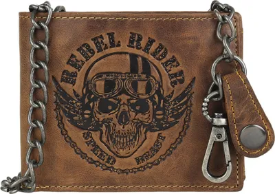 Zdjęcie produktu dla Greenburry Rebel Rider skórzany portfel rowerowy 13 cm