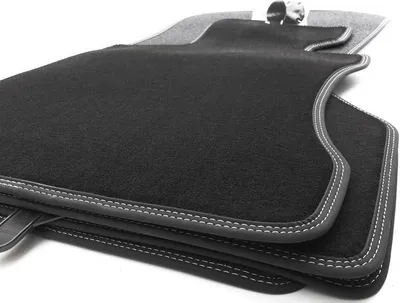 Immagine prodotto di Tappetini per BMW Serie 5 F10 F11 M5 (doppia cucitura) Tappetini auto Premium velours 4 pezzi neri