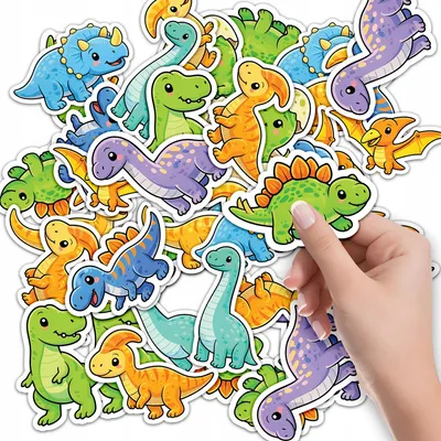 Produktbild von STICKER ETIKETTEN HEFT 10 St. - DINO Dinosaurier GADY für Kinder
