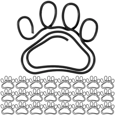 Produktbild von Pootafperclips, 50 Stück - Mini-Büroklammern in Hundeform - Ideal für Büro, Scrapbooking, als Lesezeichen und für kreative Designs