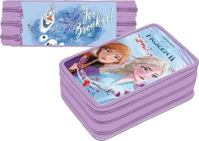 Produktbild von Disney Frozen 2 - Federmäppchen mit 3 Reißverschlüssen