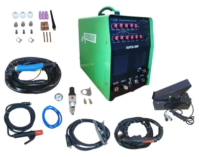 Obrázok produktu pre Varan Motors - zváračka Super200P 4v1 Plazmová rezačka 230V SUPER-200P, TIG AC/DC Pulse, MMA, hliník.....