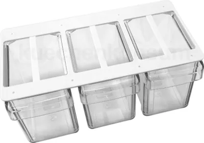 Produktbild von Schüttensatz für Oberschrank 3fach glasklar