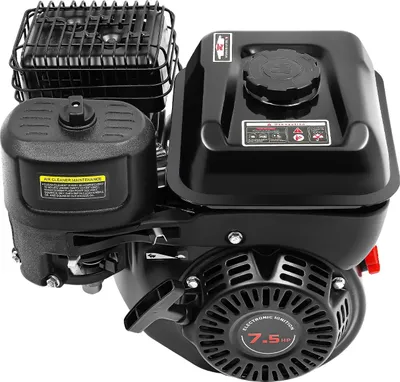Image de Moteur à essence, puissance de 7,5 CV, conception compacte et polyvalente, noir