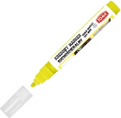 Produktbild von Toma 296 Gelber trocken abwischbarer Kreidemarker 29671