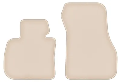 Produktbild von DURBAN Beige Velours-Fußmatten vorne für BMW 2 F46 7-Sitzer (2015-2022)