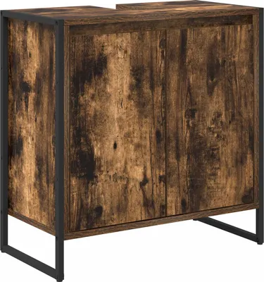 Image de vidaXL Armoire de salle de bain Raucharbe 60 x 30 x 60 cm Bois composite