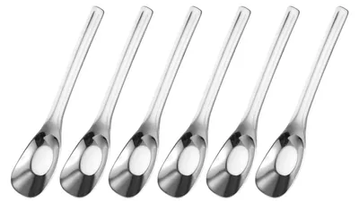 Suppenlöffel 6er-Set, 15 cm, Edelstahl, silberfarben