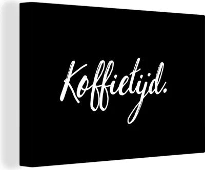 Produktbild von OneMillionCanvasses® - Leinwandbilder - 140x90 cm, Zitate - Sprichwörter - Kaffee, Wandbilder Kunstdruck Wanddekoration - Foto auf Leinwand - Gemälde auf Holzrahmen