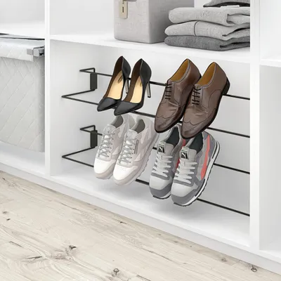 Ausziehbares Schuhregal für Schrank, Stahl, anthrazit