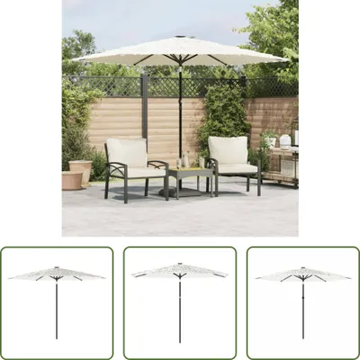 Zdjęcie produktu dla Parasol Living Store ze stalowym drążkiem biały 288x288x225 cm