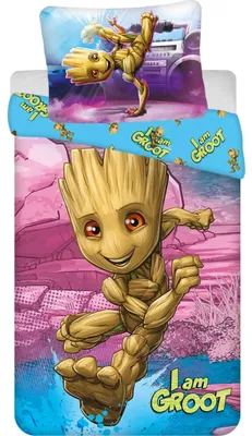 Zdjęcie produktu dla Pościel Groot I am Groot 140 x 200, 70 x 90 cm