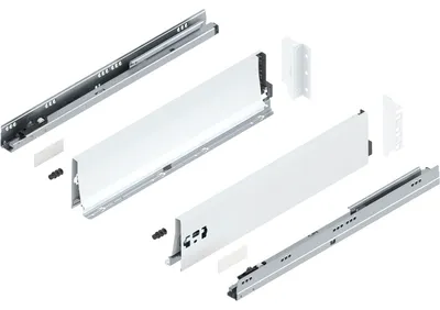 Produktbild von Blum Tandembox antaro K Schubladenschienen-Set | 1 Paar, 30kg 500mm | Vollauszug Blumotion, seidenweiß