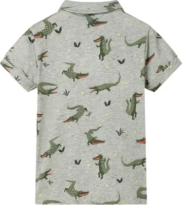 Image de vidaXL Chemise pour enfants Kaki clair Melange 104