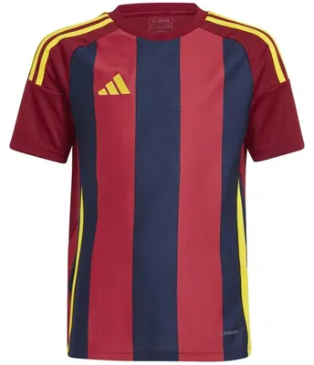 Image de Maillot Adidas Striped 24 "Team Navy Blue 2 / Team Coll Burgundy 2 / Team Yellow" pour Enfant