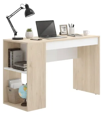 Produktbild von Schreibtisch Grigna, 115 x 50 x 74 cm, Eiche und Weiß