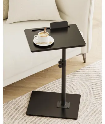 Immagine prodotto di Tavolino a C regolabile - 40 x 30 cm - Girevole 360° - Legno