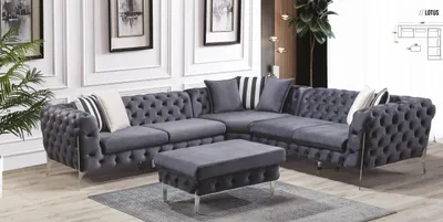Obrázok produktu pre Stolička Modrá Obývacia izba Chesterfield Elegantný dizajn nábytku Taliansky štýl