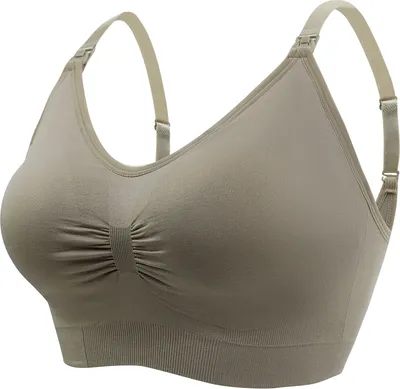Obrázok produktu pre Zelená tehotenská dojčiaca podprsenka Bezšvová dojčiaca podprsenka na spanie bez kostice pre ženy (veľkosť 34DE 36ABCD 38AB)