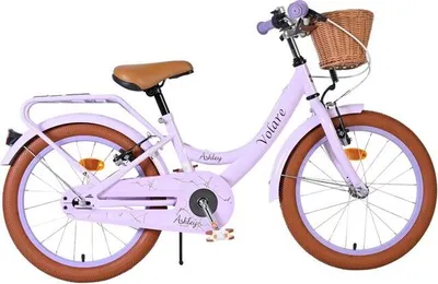Produktbild von Volare Ashley Kinderfahrrad - Mädchen - 18 Zoll - Lila - Zwei Handbremsen