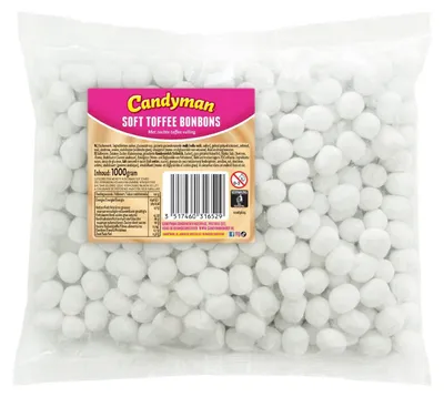 Image de Candyman Soft Toffee Bonbons 1000g – Bonbons au caramel doux et délicieux
