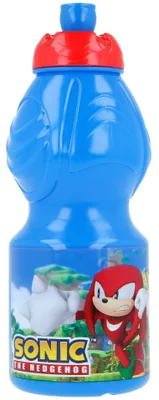 Zdjęcie produktu dla Plastikowa butelka Sonic the Hedgehog 400 ml niebieska