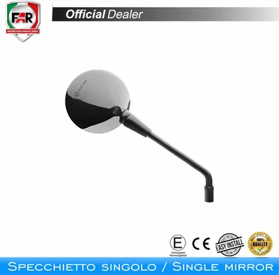 Productafbeelding van FAR 7827 Chrome handvatspiegel, goedgekeurd model