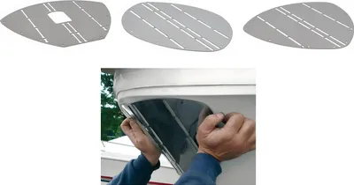 Produktbild von Edelstahl Bugschutzplatte Bugschild für Boote universell Größe: B: 267mm / H: 345mm