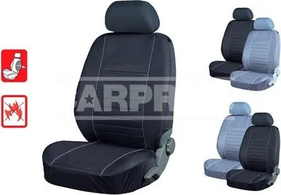 Produktbild von CARPRISS Sitzschonbezug Vorne Polyester Schwarz/Blau Sitzbezug