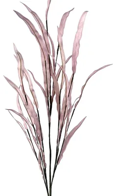 Obrázek produktu pro Sada DRW se 6 umělými listy vyrobenými z EVA pěny, plastu a fialového papíru, celková délka 90 cm. Rozměry: 90 cm