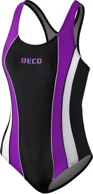 Produktbild von BECO Badeanzug Schwimmanzug Einteiler Größe 40 lila/schwarz