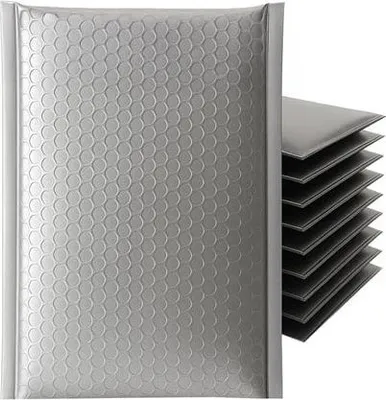 Image de Enveloppe métallique 270 x 350 mm, couleur argent – 100 pièces