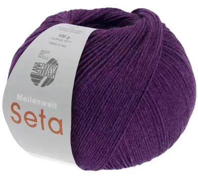Produktbild von Lana Grossa - Meilenweit 100g Seta 0043 dunkelviolett