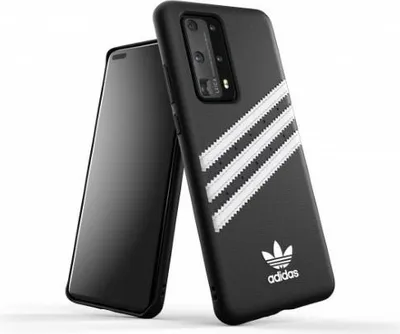 Produktbild von Adidas 39062, Cover, Huawei, Huawei P40 Pro, 16,7 cm (6.58"), Schwarz, Weiß