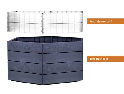 Produktbild von Garantia Hochbeet Ergo Turbo 75 Inkl. FLORA Wassersparsystem